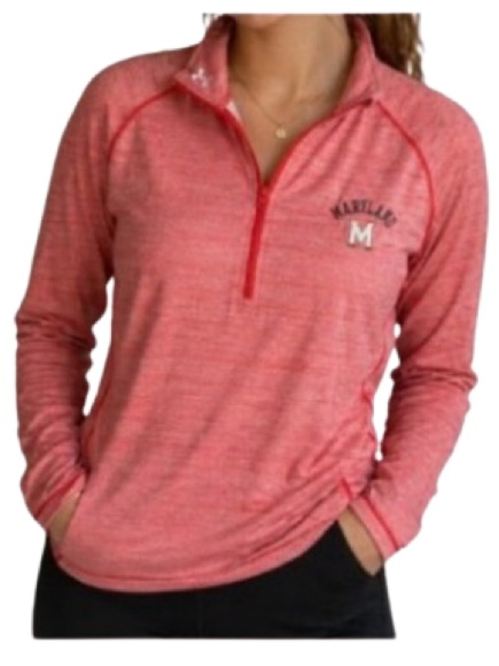RESERVED AO Under Armour Women's NCAA Maryland Terrapins UMD Terps Pullover L - Picture 2 of 9